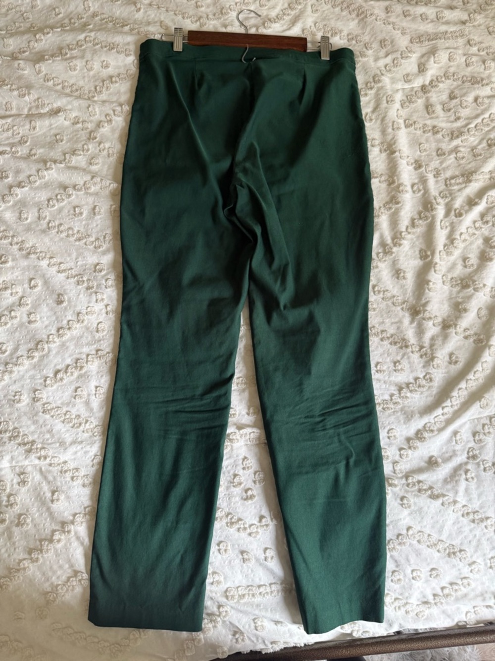Women's Dark Green Stretch Trousers